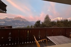 Ausblick während des Nachtessen