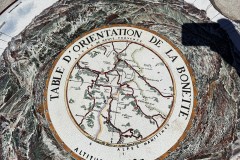 Infotafel auf der Spitze