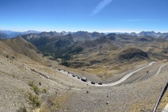 Blick auf die Passstrasse