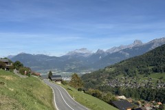 Blick von Troistorrents zurück in die Schweiz