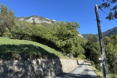 Blick auf das Massiv des Bauges
