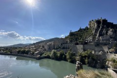 Fotohalt vis-à-vis von Sisteron