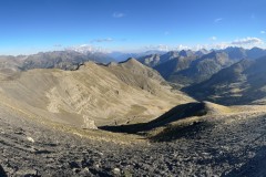 Schroffes Bergpanorama