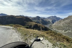 Unten im Tal ist Val d'Isère zu sehen